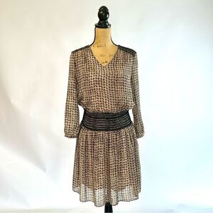Anthropologie Vanessa Virginia Daytripper Dress Fully Lined Smocked Waist Sz Xs